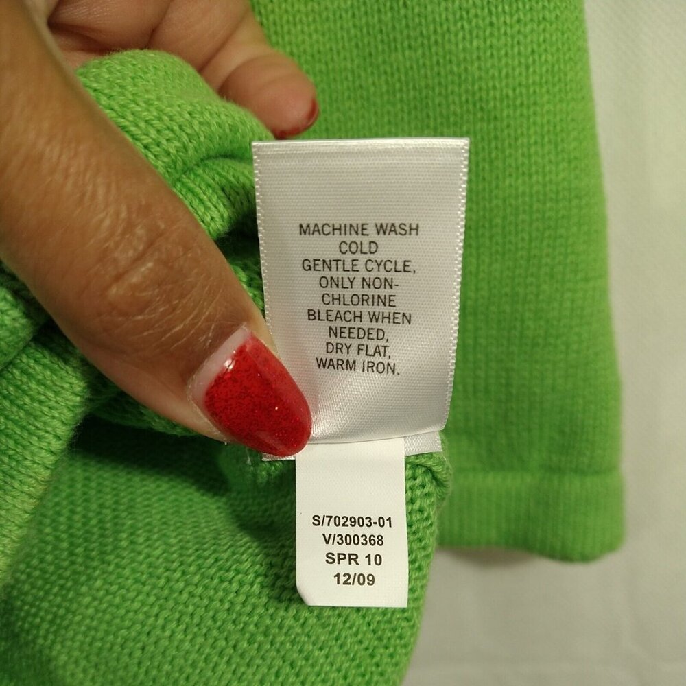Banana Republic Pullover Hooded Sweater Women Size S Green Cotton Long Sleeve - Picture 6 of 6